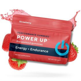 Strawberry Power Up Pre-Workout Supplements (12-Pack)