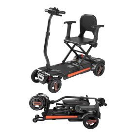 VEVOR 4-Wheel Electric Mobility Scooter for Adults & Seniors, Integrated Foldable Mobility Scooter with 9.3 Miles Long Range