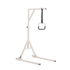 VEVOR Trapeze Bar for Bed Mobility, Height-Adjustable Bed Trapeze with 2 Casters