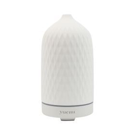 YUEMI Zen Breeze Essential Oil Diffuser Ultrasonic Aromatherapy Diffuser 160ml Ceramic Stone Aroma Diffuser with 7 Colors LED Night Light 4 Timer