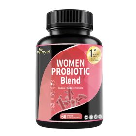 Women's Probiotics For Women PH Balance With Prebiotics, Lactobacillus Probiotic Blend And Herb Blend - Women's Health Supplement, 60 Count (Option: 1 PCS)