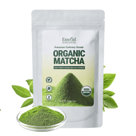 Matcha--Emerail Premium Culinary Grade Organic Matcha Green Tea Powder,Premium Unsweetened,100 Pure Matcha Powder,Smoothies,and Baking 200g 7oz-- (Option: 1 piece)
