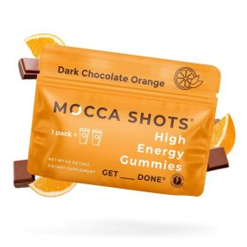 Mocca Shots Energy Gummies with Caffeine (Option: 12-Pack - Dark Chocolate Orange)