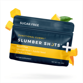 Slumber Shots (Option: Sugar Free - Sleep Aid Gummies | 12-Pack, Mango Flavor)