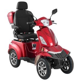 VEVOR Heavy Duty 4-Wheel Mobility Scooters for Seniors & Adults, 500lbs Capacity, 21.5 Miles 3-Speed Long Range (Default: Default)