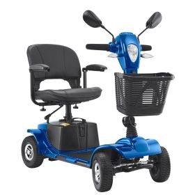 VEVOR Heavy-Duty 4 Wheel Mobility Scooter for Adults & Seniors - Folding Electric Powered Mobility Scooter & 12 Mile Long Range (Range (km): 25 km, Quantity: 4 Wheels)