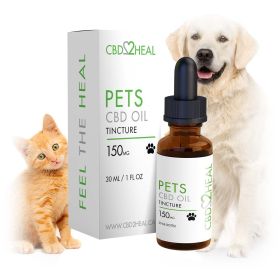 CBD Oil Tincture for Dogs (CBD2HEAL) (Flavours: Original, Dosages: 150mg)