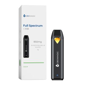 Full Spectrum CBD Vape for Calm 850mg (Terpene Profile: OG, Type: Calm)